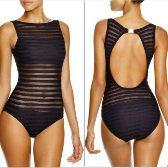 Ralph Lauren Other - RALPH LAUREN Ottoman Boat Neck One Piece Swimsuit